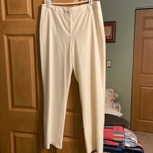 Cream Cotton Dress pants